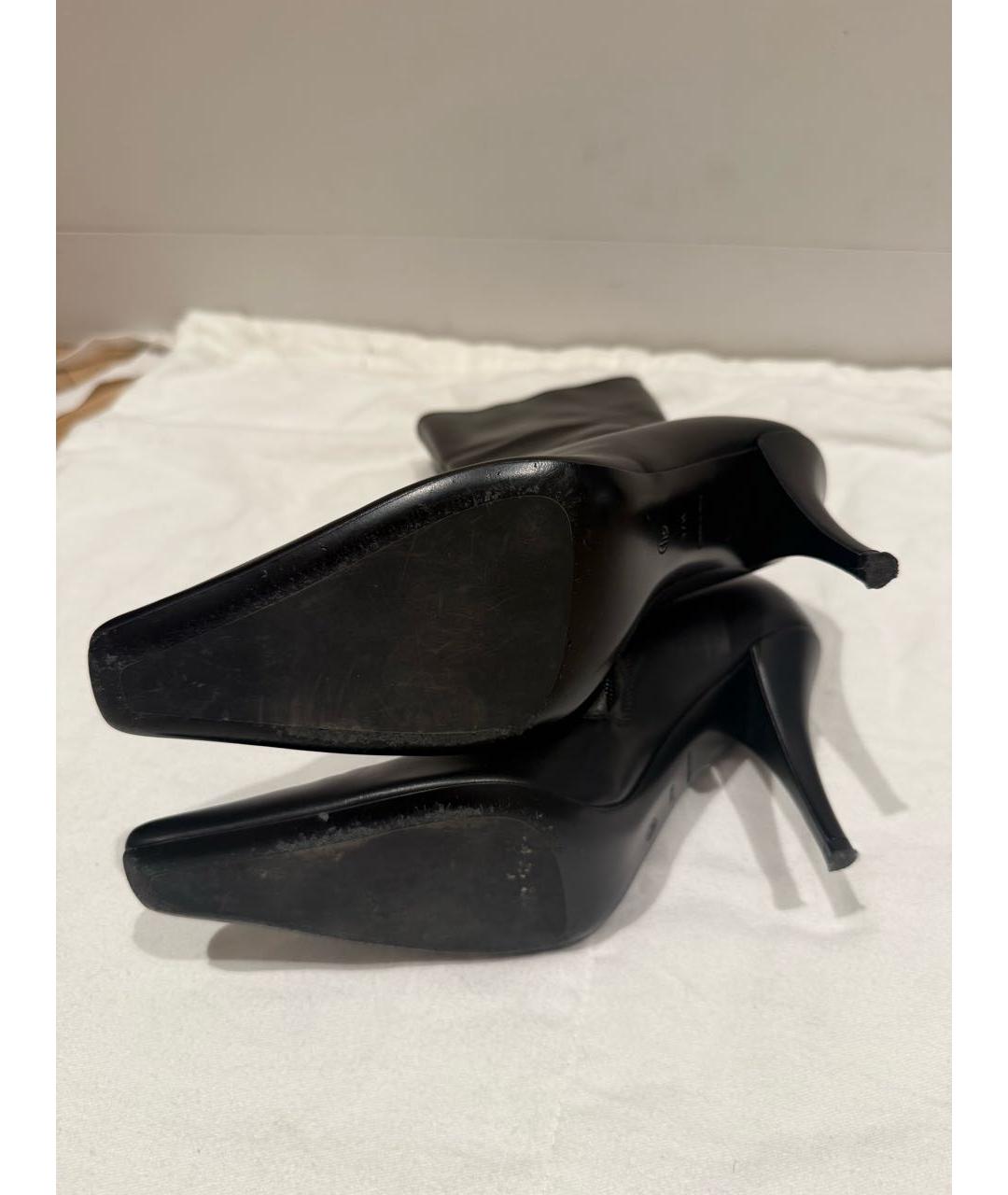 THE ROW Черные кожаные ботильоны, фото 6