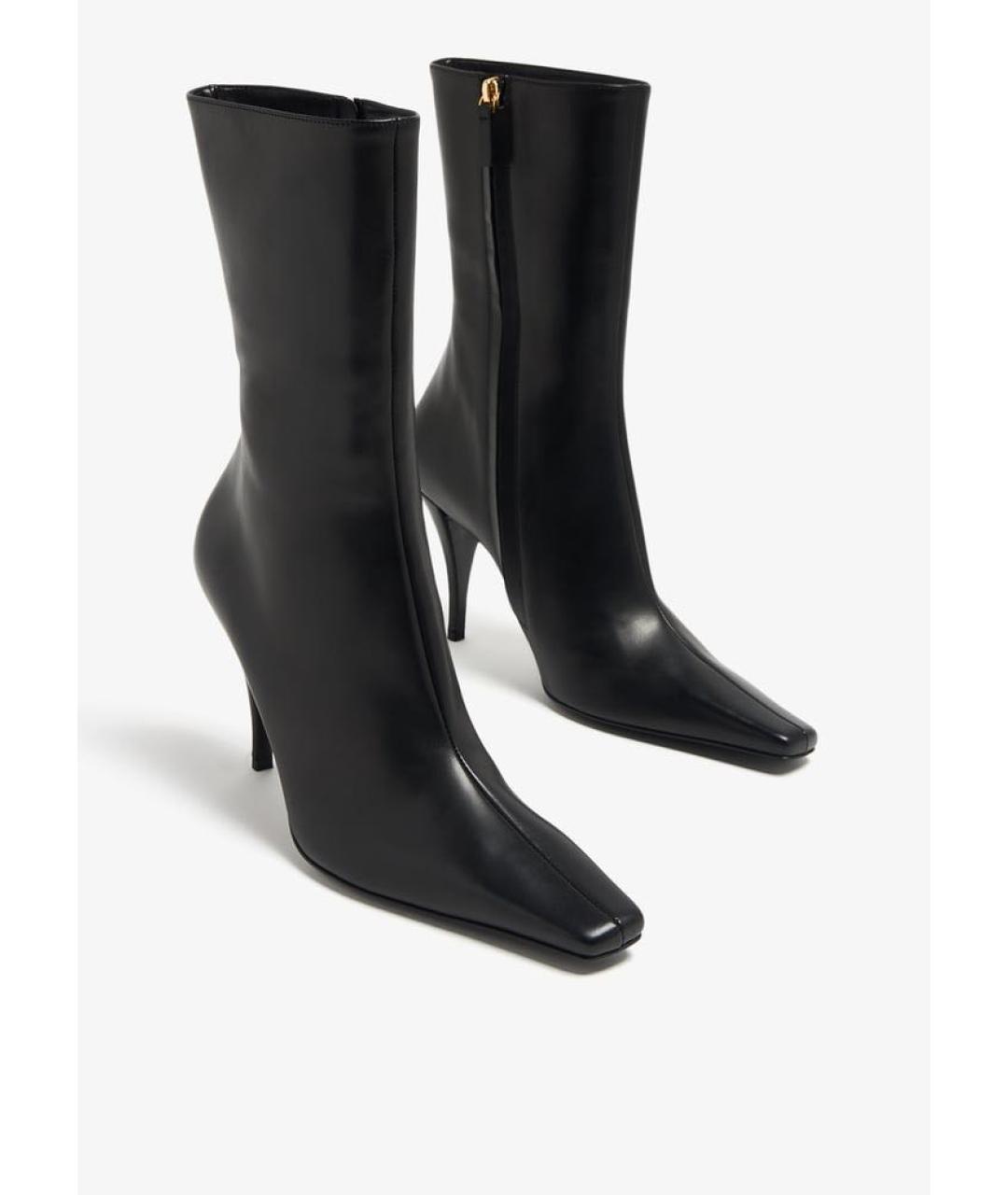 THE ROW Черные кожаные ботильоны, фото 8