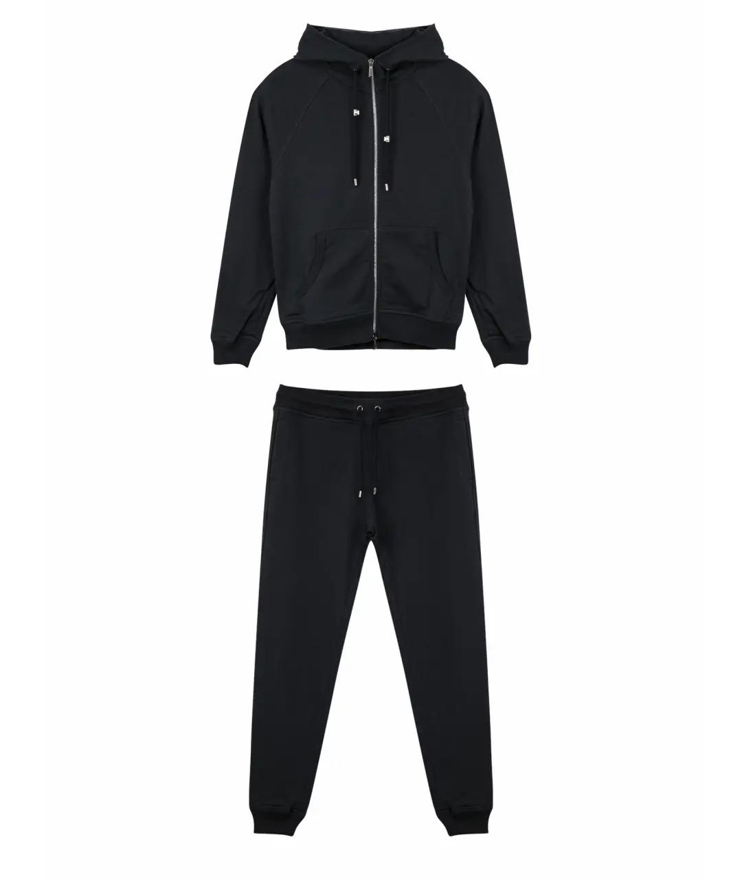 MOORER Темно-синий хлопковый спортивный костюм, фото 1