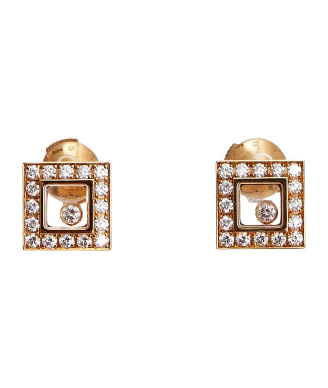 CHOPARD Золотые серьги из желтого золота, фото 1