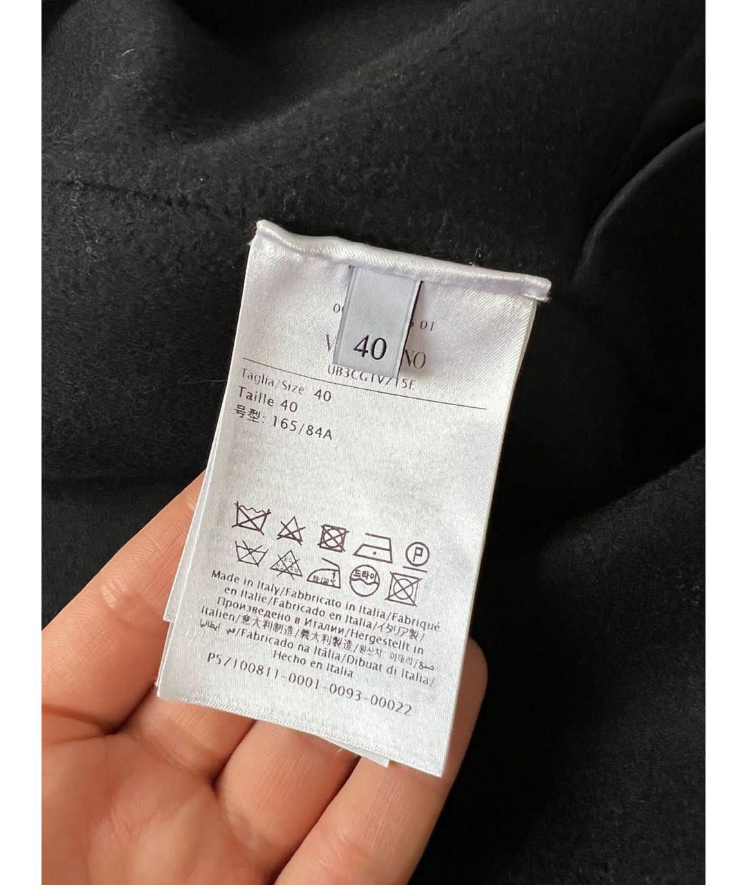 VALENTINO Черное пальто, фото 4