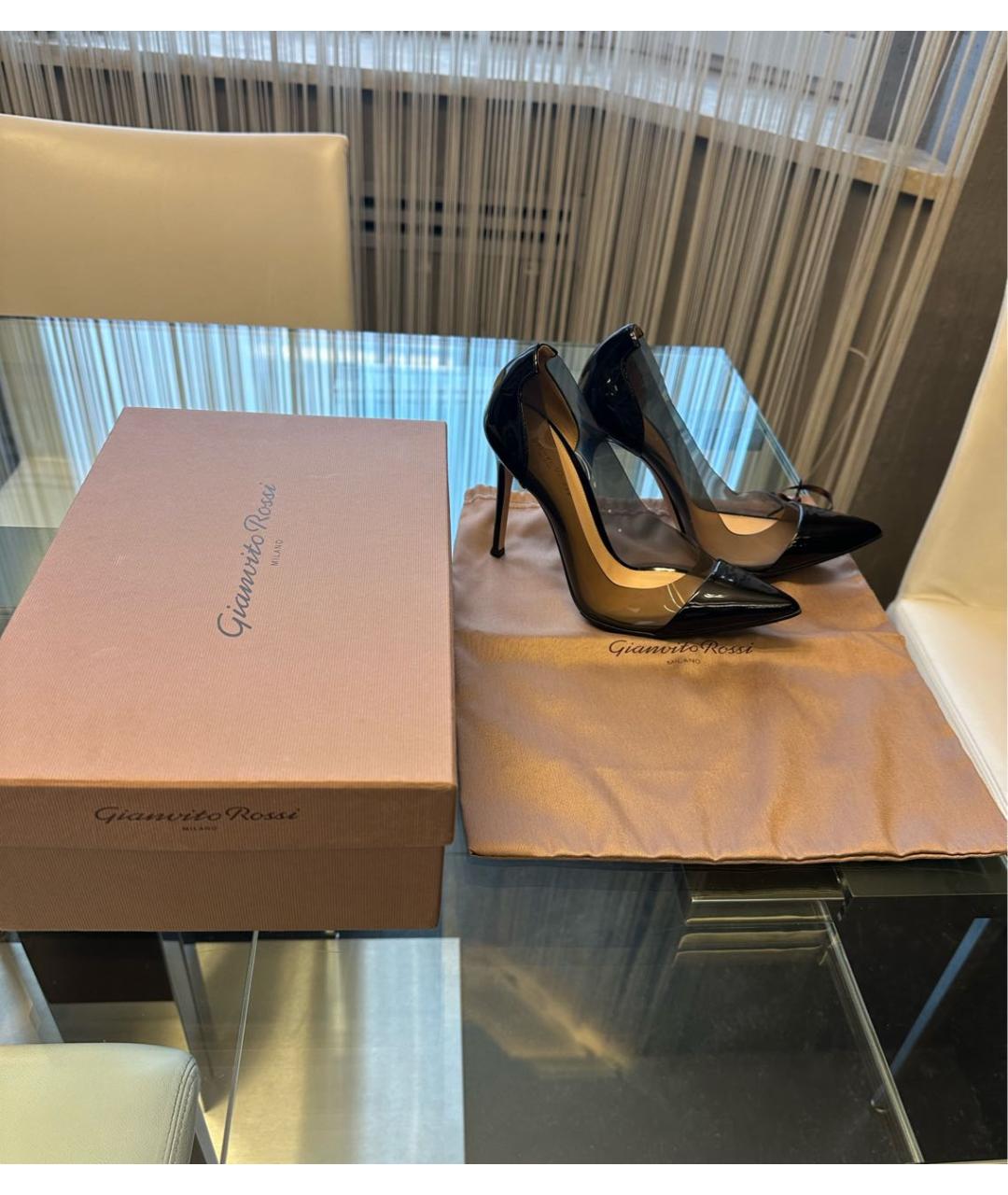 GIANVITO ROSSI Черные кожаные туфли, фото 6