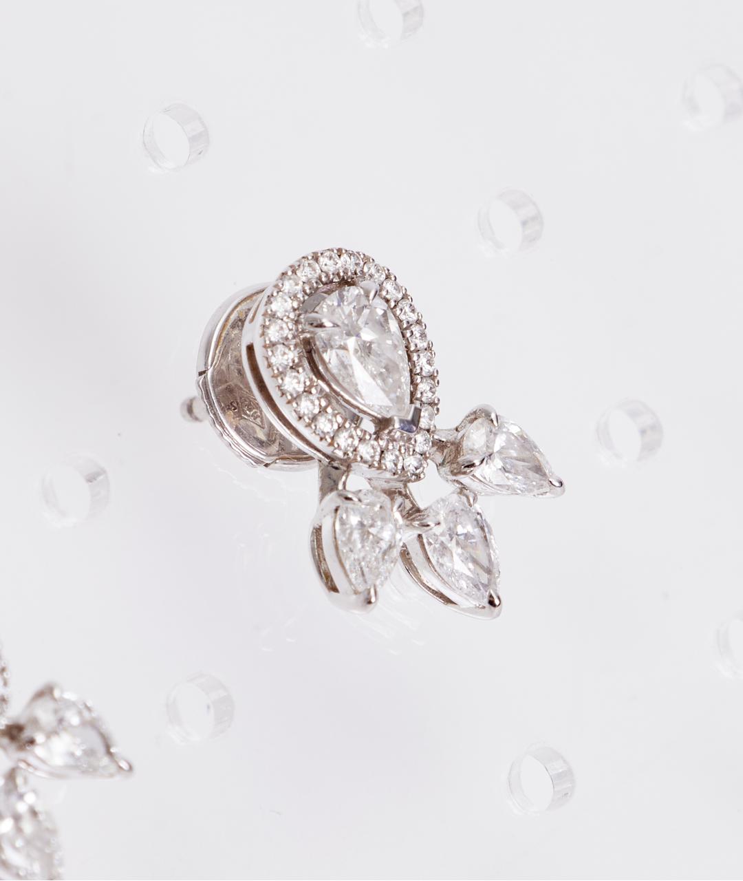 MESSIKA Серебряные серьги из белого золота, фото 3