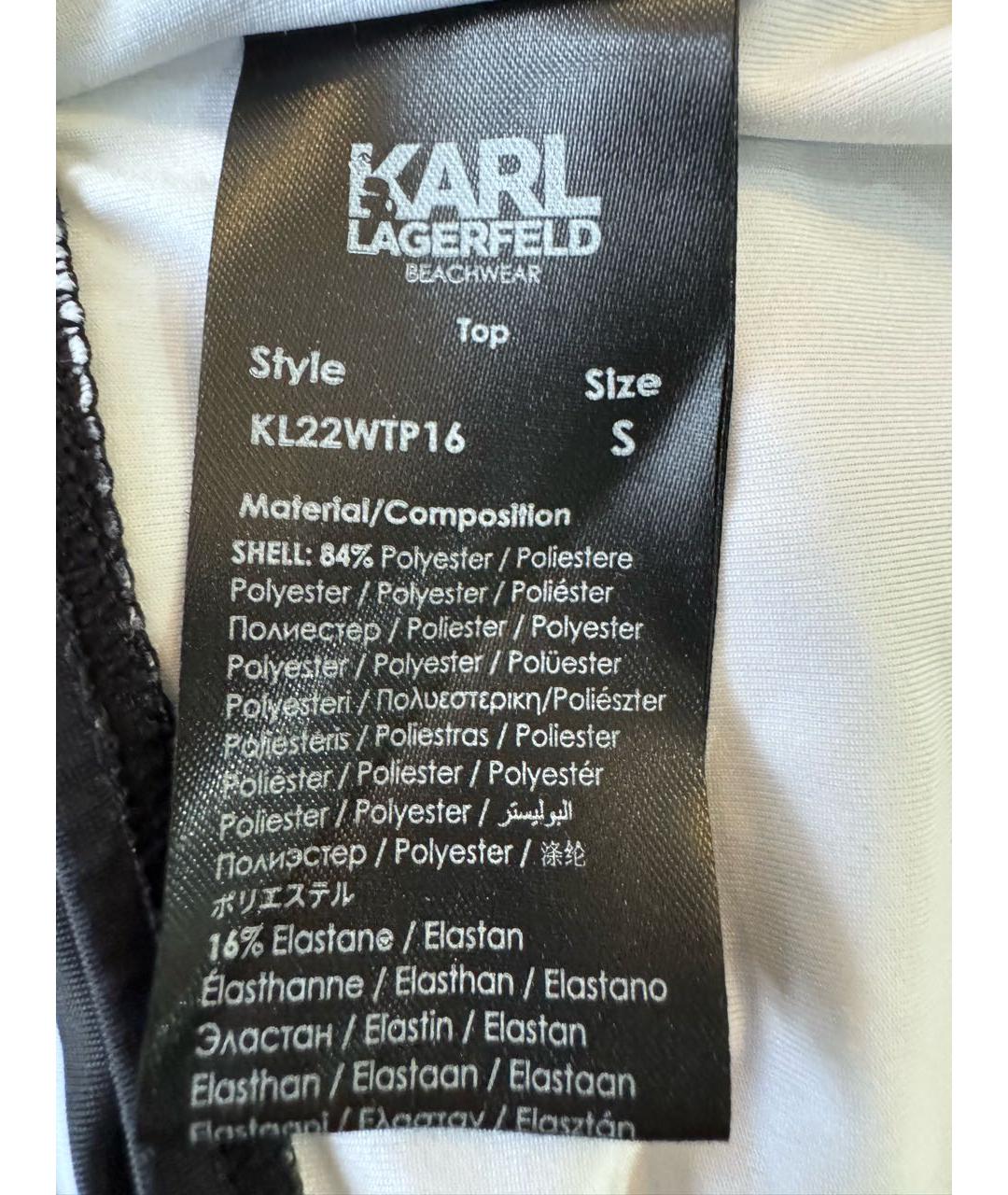 KARL LAGERFELD Мульти полиэстеровый купальник, фото 4