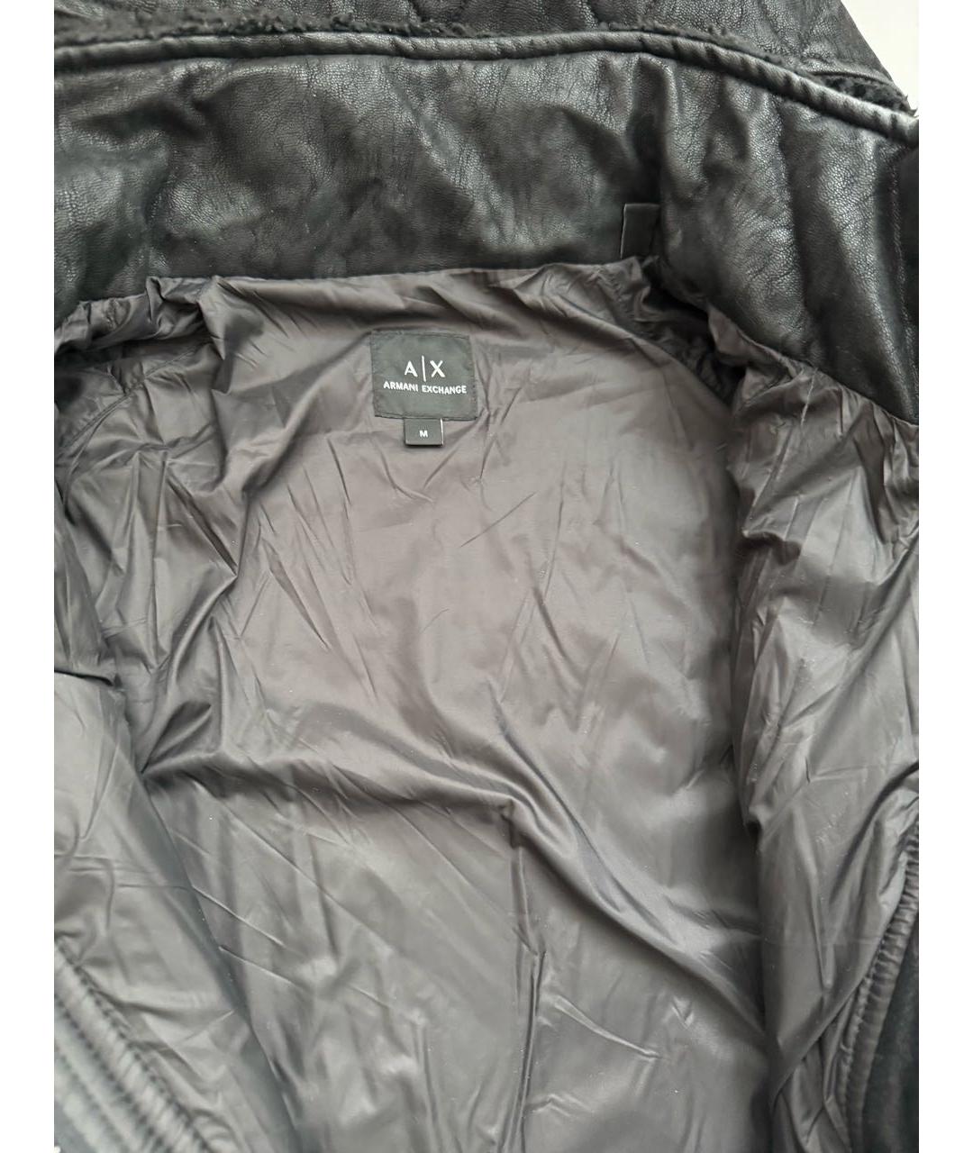 ARMANI EXCHANGE Черная дубленка, фото 3