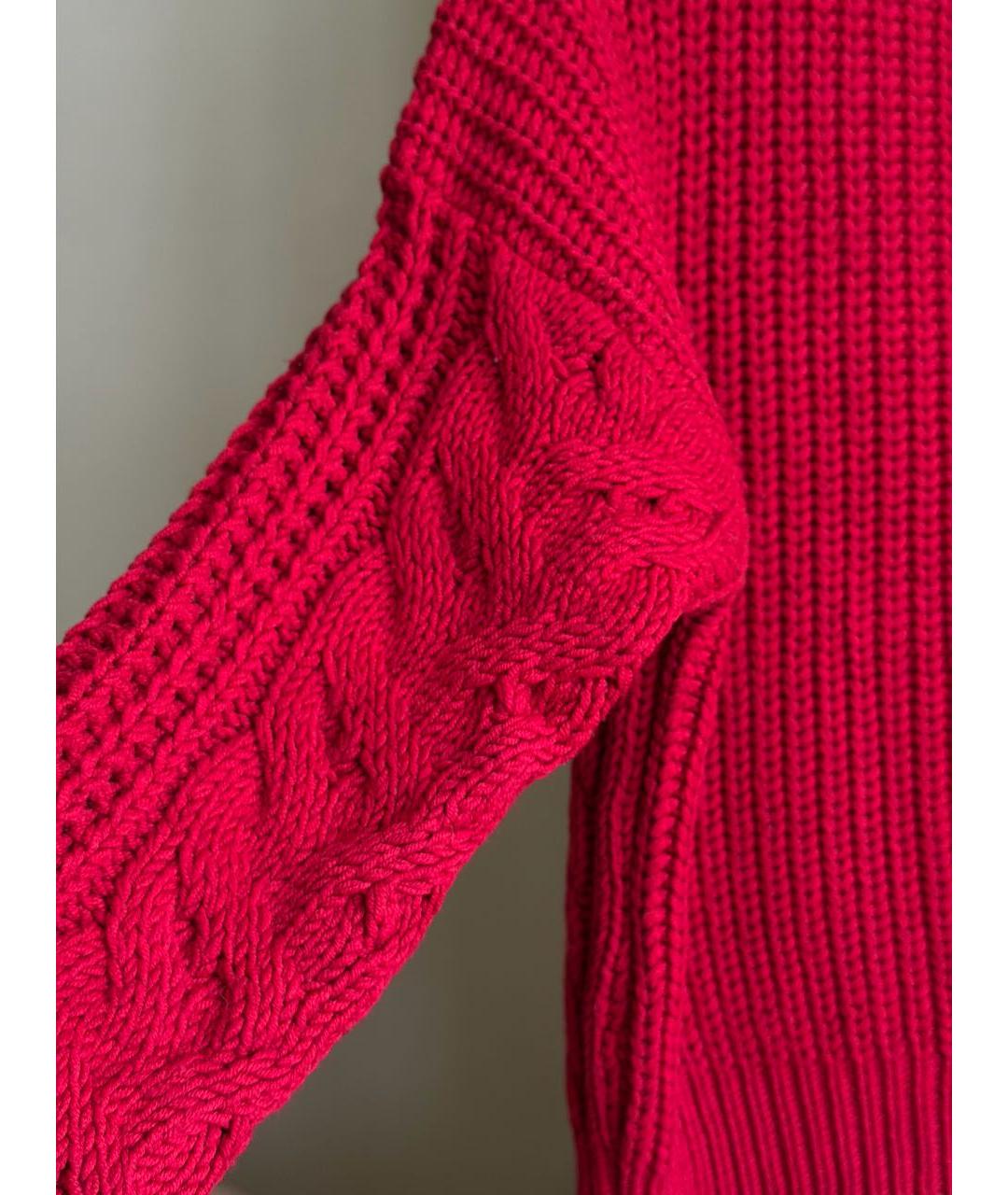 MAJE Красный шерстяной джемпер / свитер, фото 5