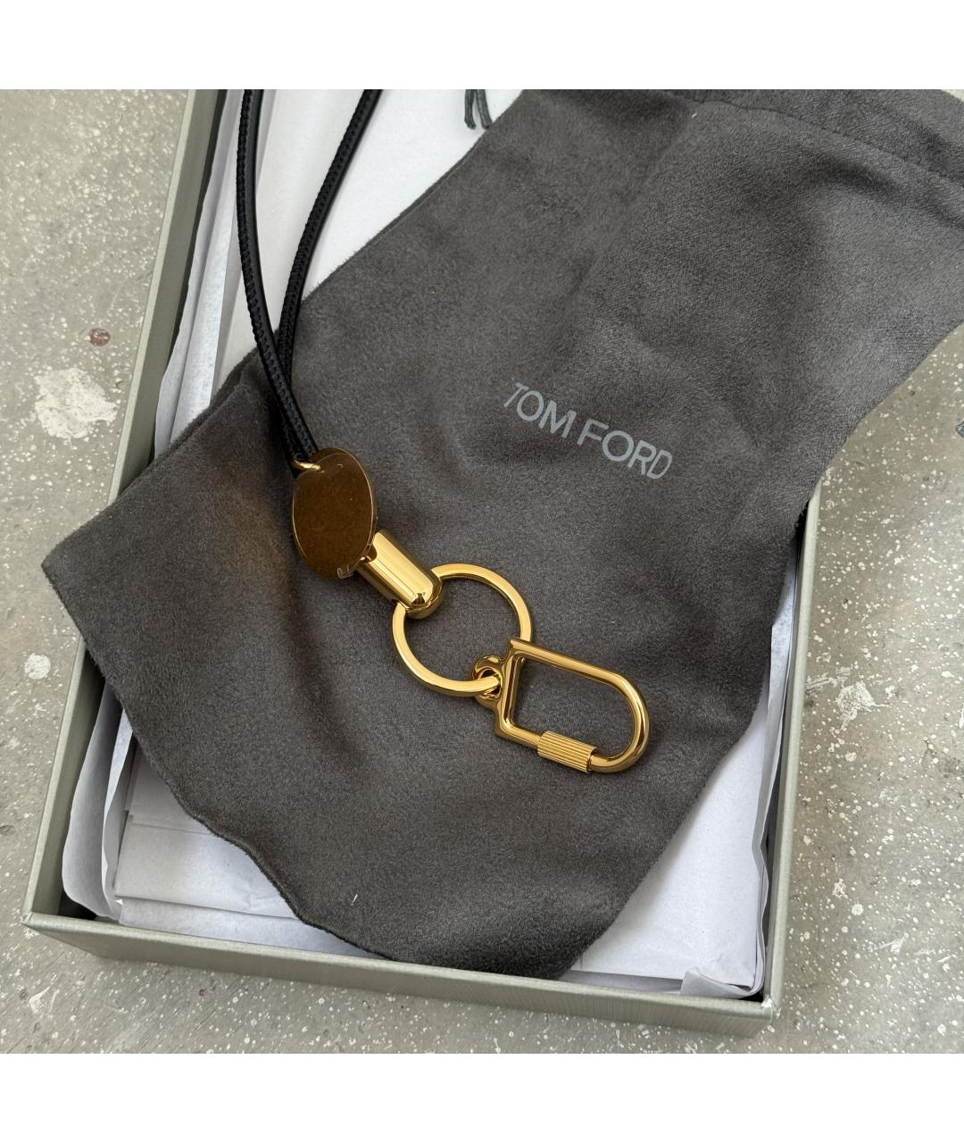 TOM FORD Золотой брелок, фото 7