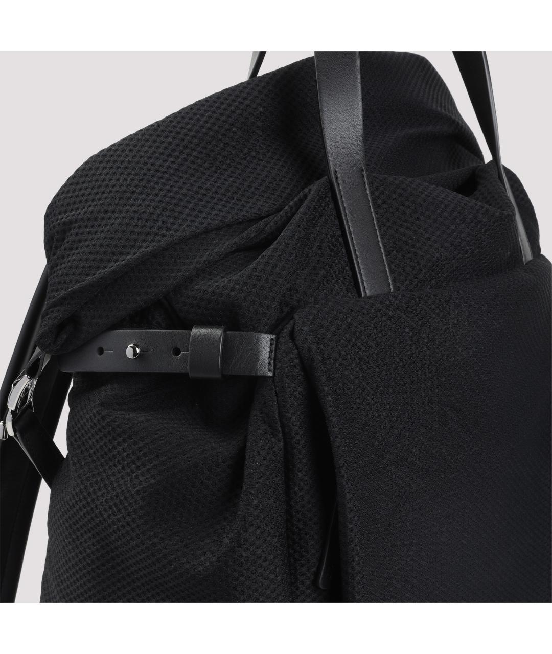 GIORGIO ARMANI Черный синтетический рюкзак, фото 6