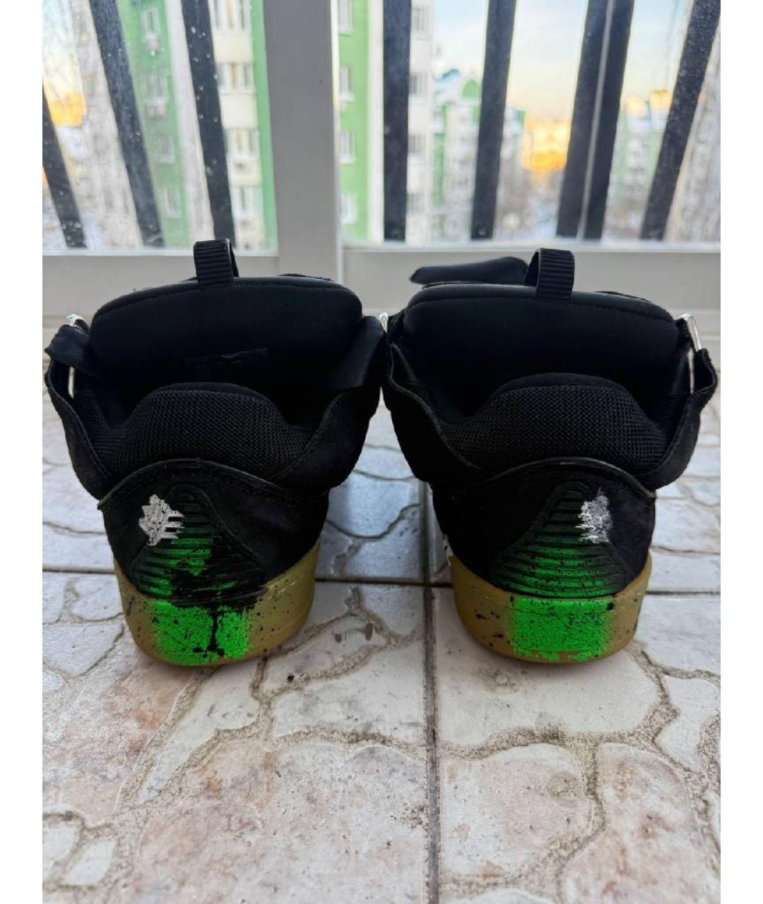 LANVIN Черные низкие кроссовки / кеды, фото 4