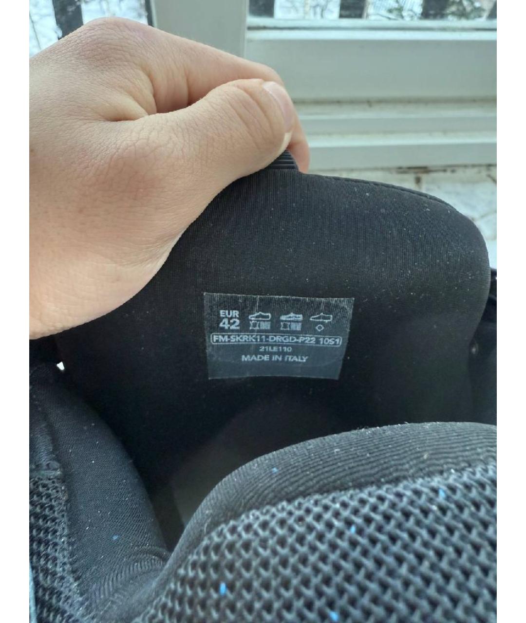 LANVIN Черные низкие кроссовки / кеды, фото 3