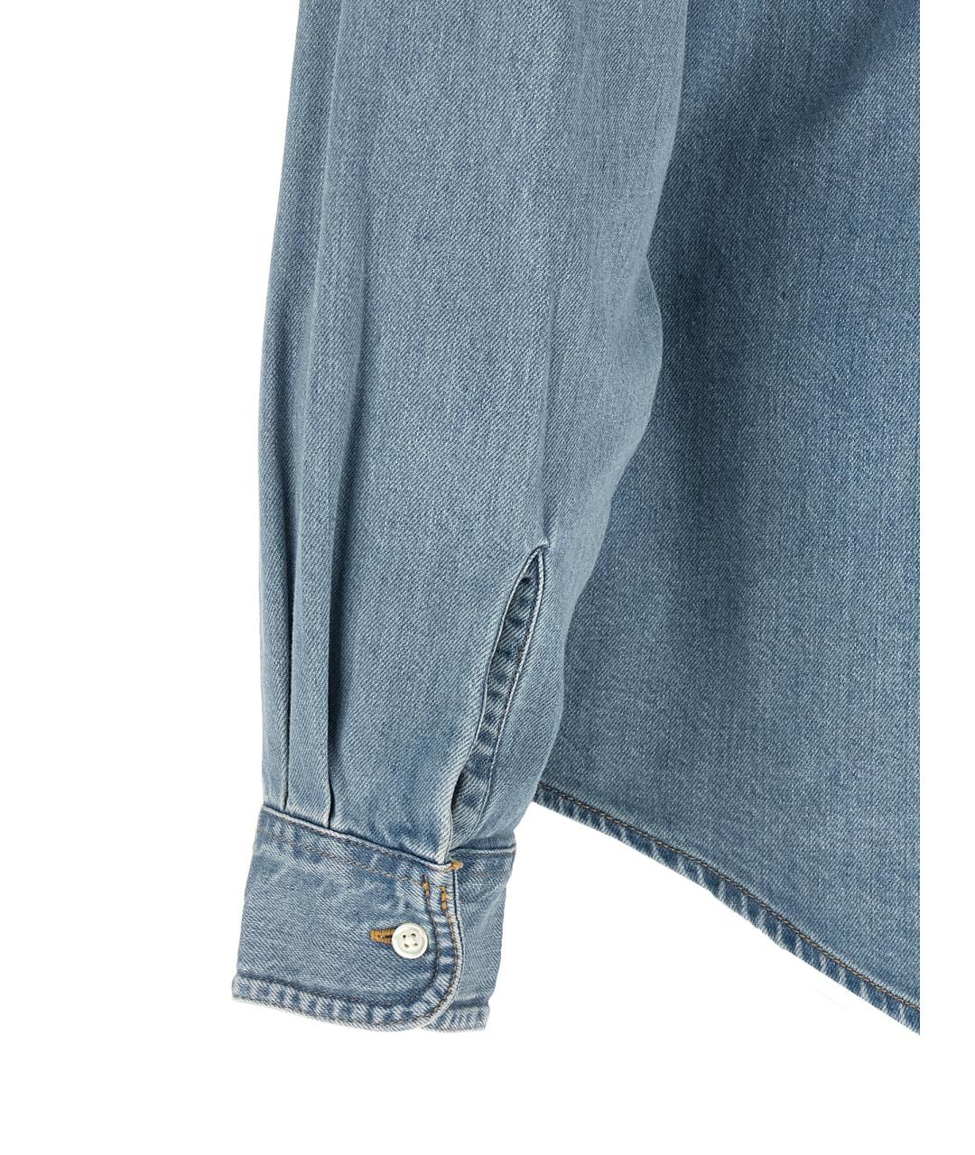 CARHARTT WIP Голубая хлопковая кэжуал рубашка, фото 4