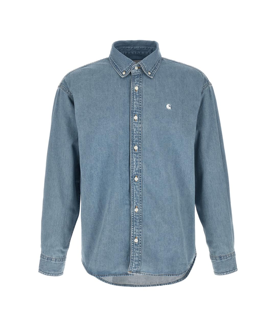 CARHARTT WIP Голубая хлопковая кэжуал рубашка, фото 1