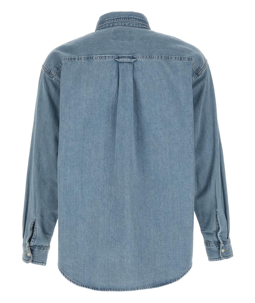 CARHARTT WIP Голубая хлопковая кэжуал рубашка, фото 2