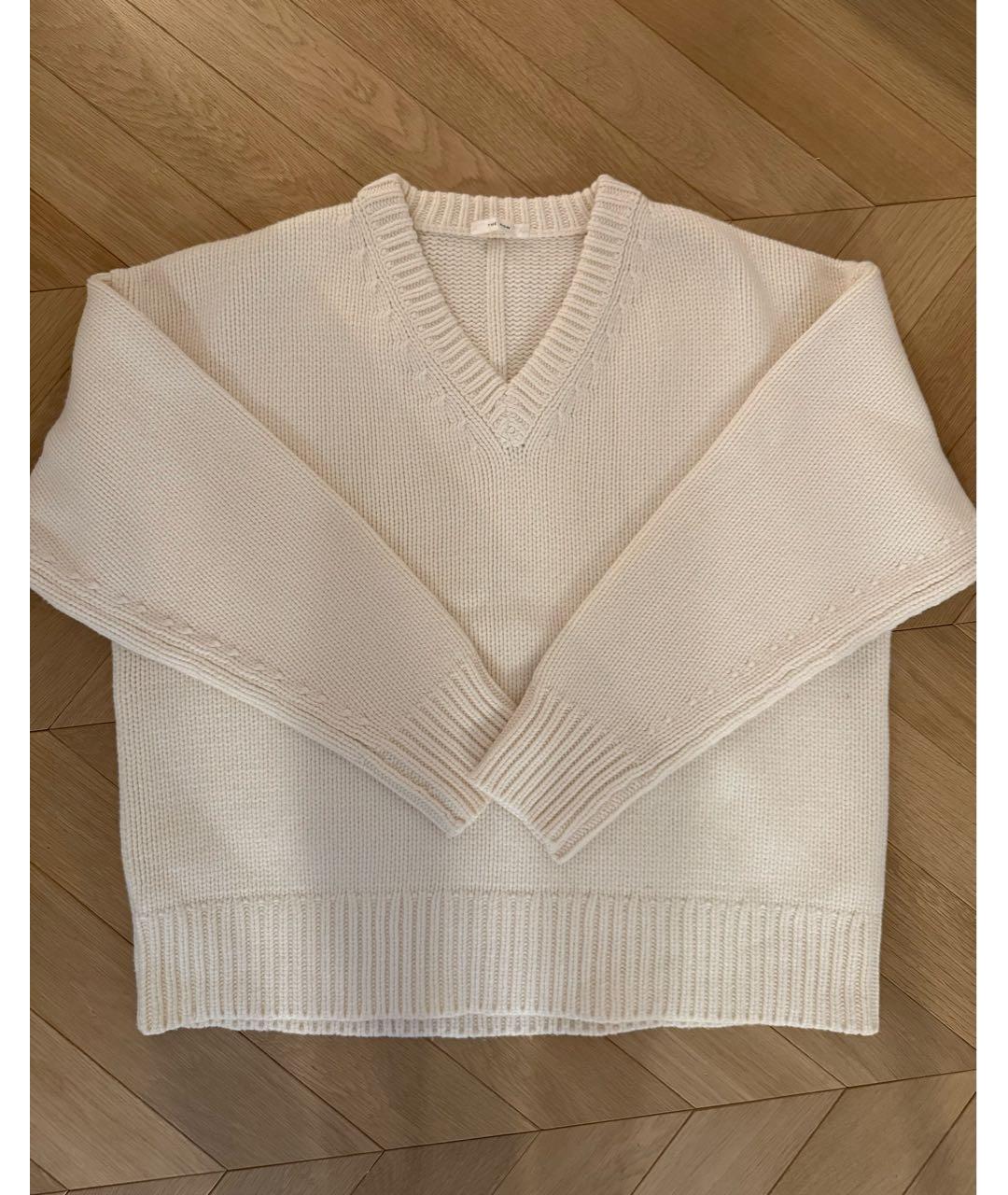 THE ROW Белый кашемировый джемпер / свитер, фото 5