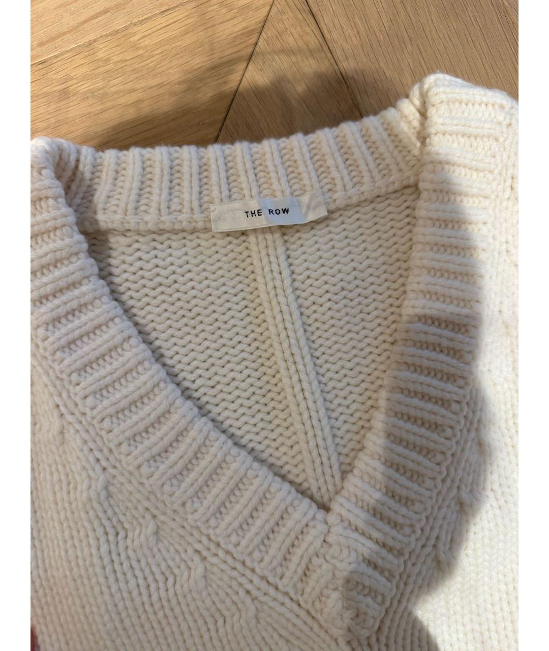 THE ROW Белый кашемировый джемпер / свитер, фото 6