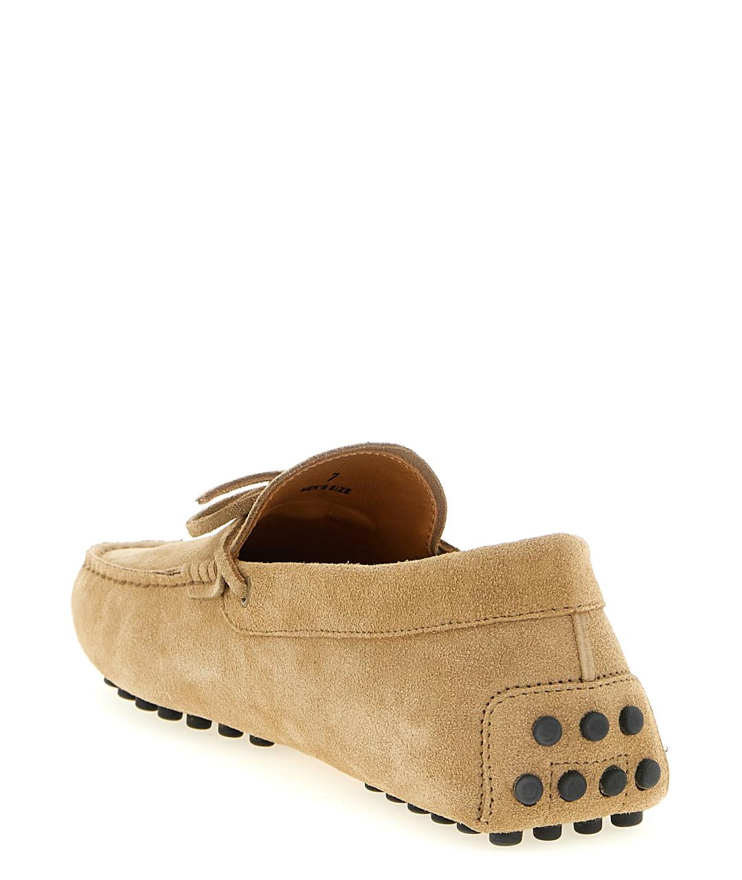 TOD'S Бежевые замшевые лоферы, фото 3