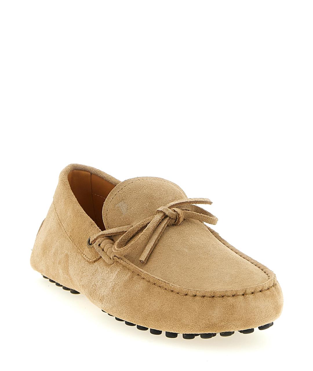 TOD'S Бежевые замшевые лоферы, фото 2