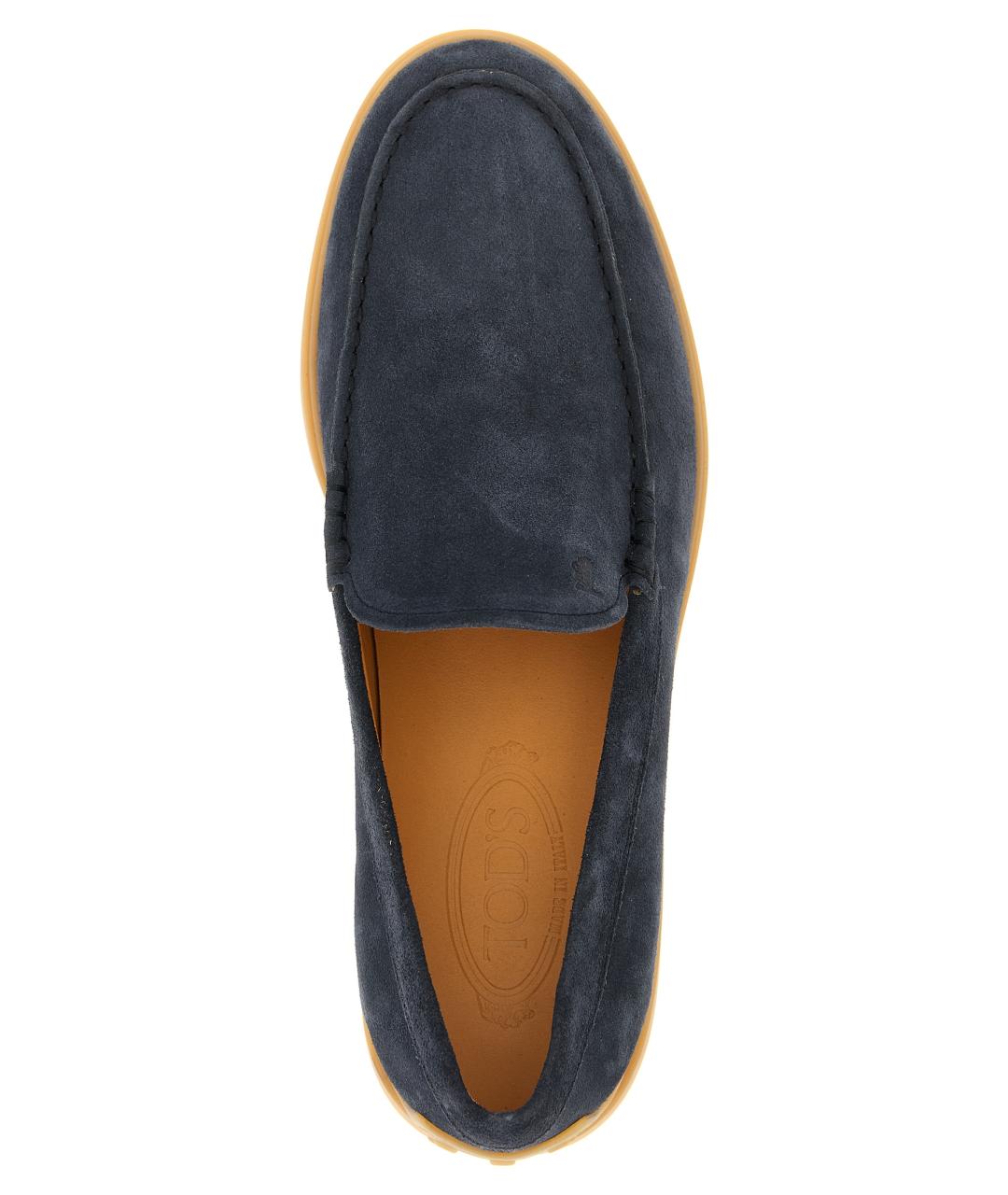 TOD'S Синие замшевые лоферы, фото 4