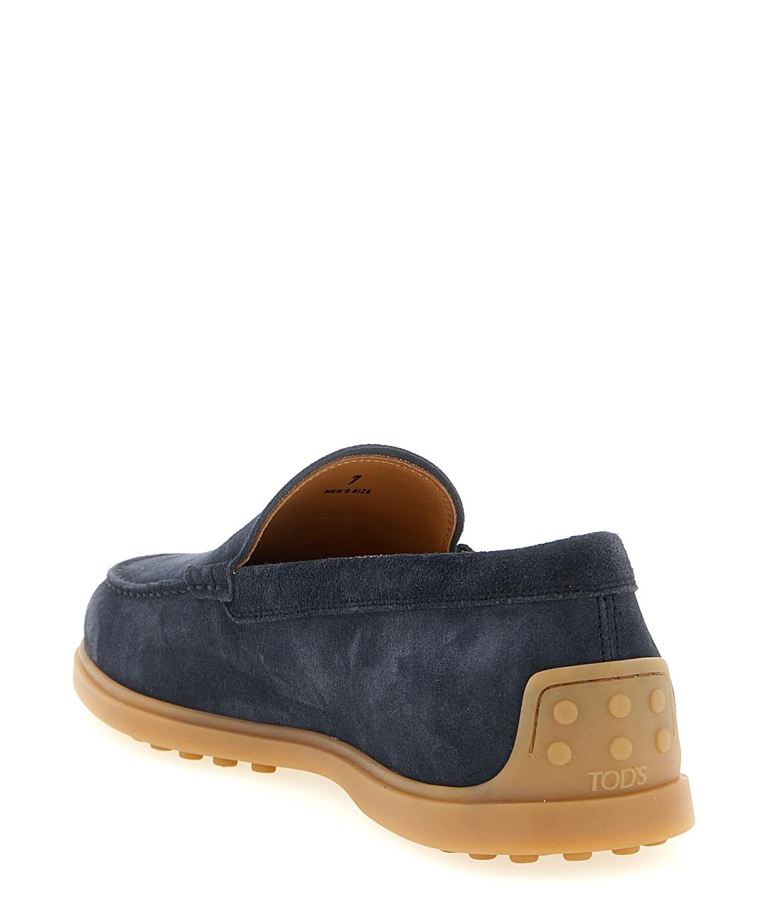 TOD'S Синие замшевые лоферы, фото 3