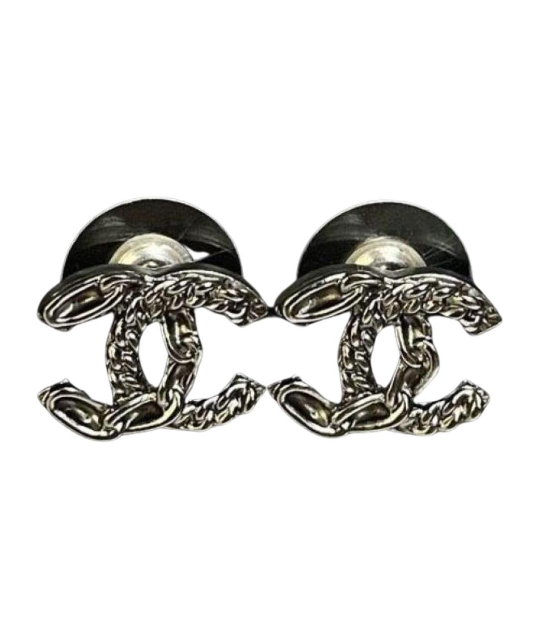 CHANEL Серебряные серьги, фото 1