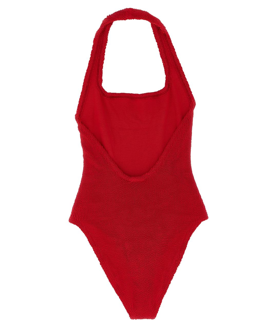 HUNZA G Красный полиамидовый купальник, фото 2