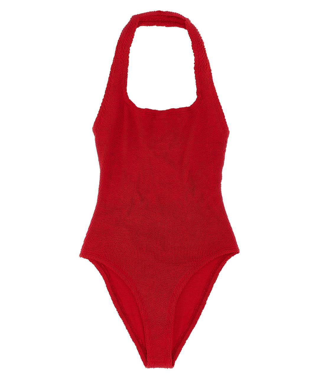 HUNZA G Красный полиамидовый купальник, фото 1