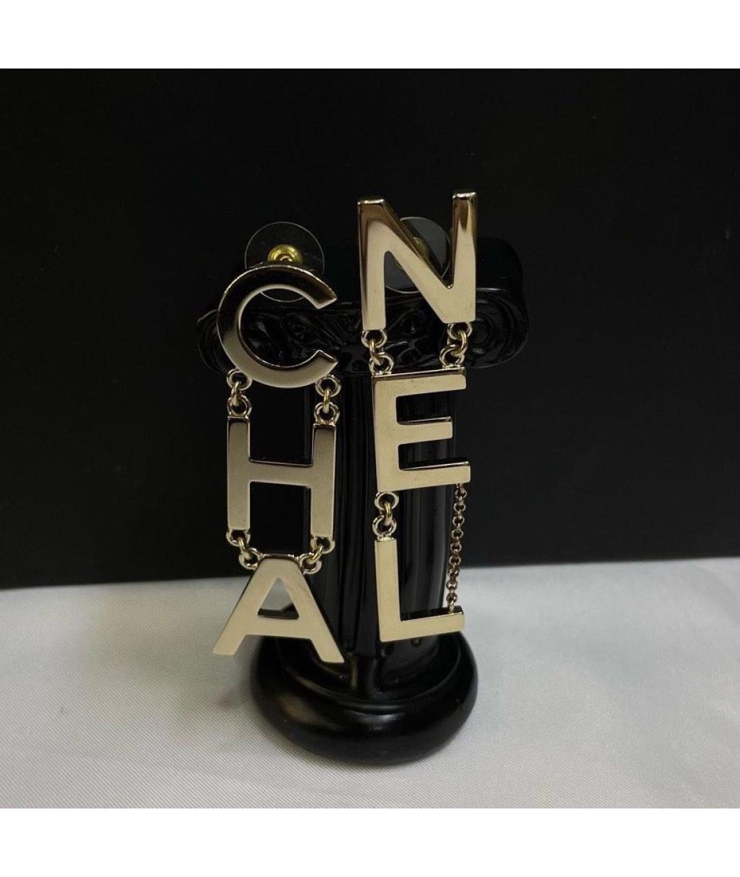 CHANEL Золотые серьги, фото 4