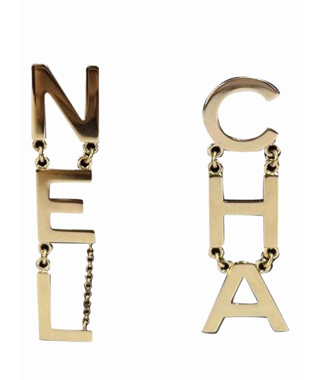 CHANEL Золотые серьги, фото 1