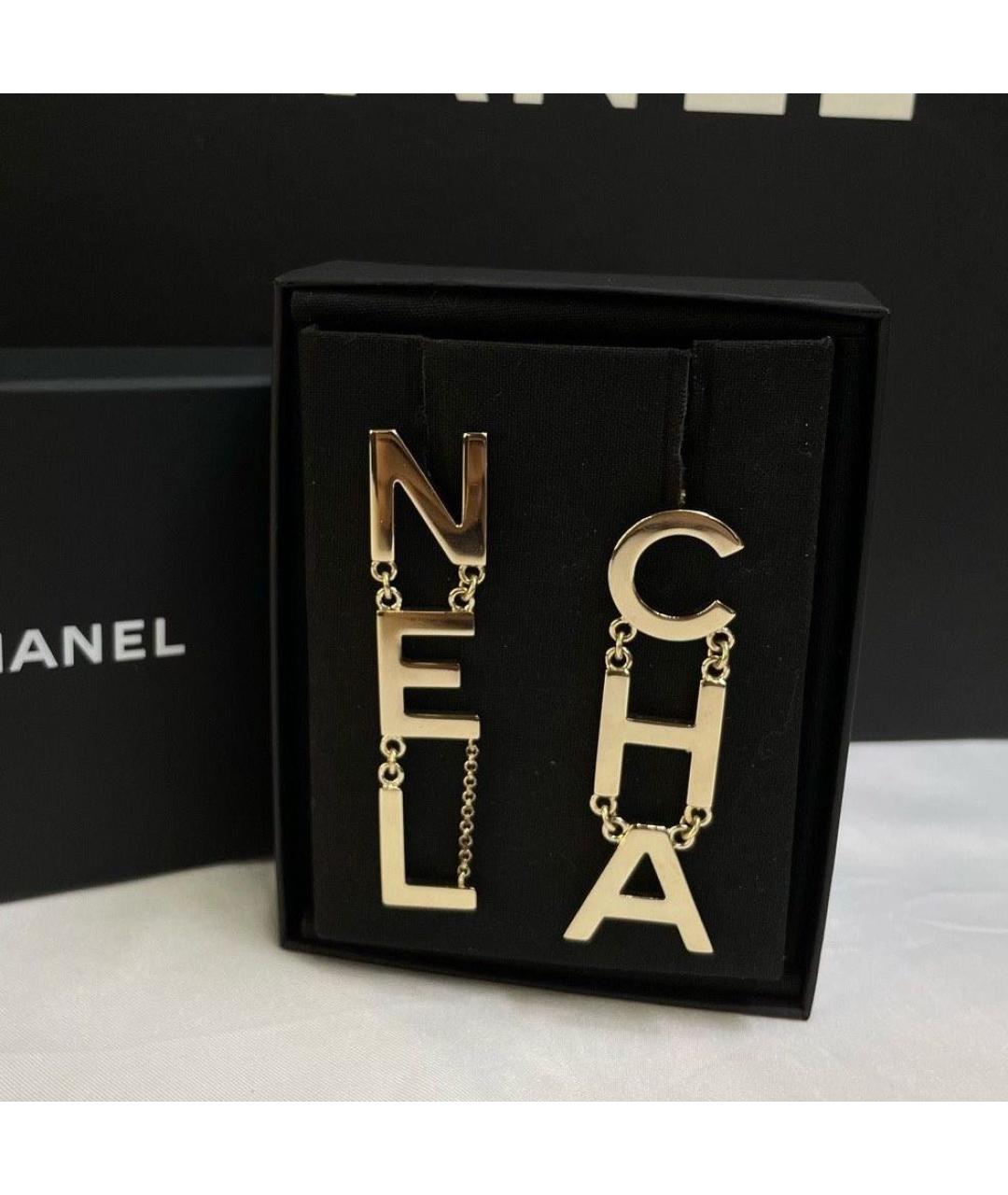 CHANEL Золотые серьги, фото 7