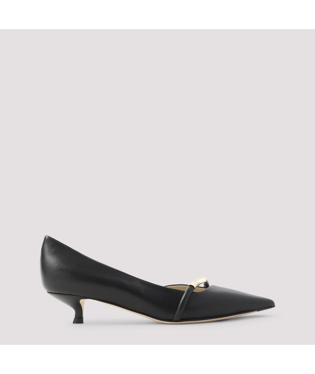 GIORGIO ARMANI Черные кожаные туфли, фото 2