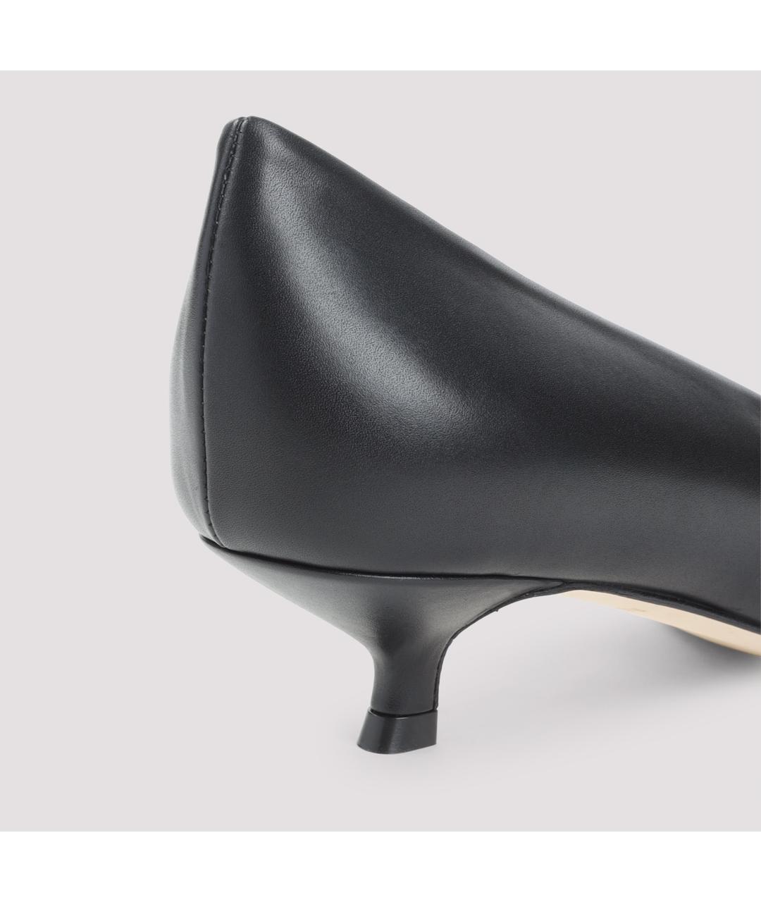 GIORGIO ARMANI Черные кожаные туфли, фото 5