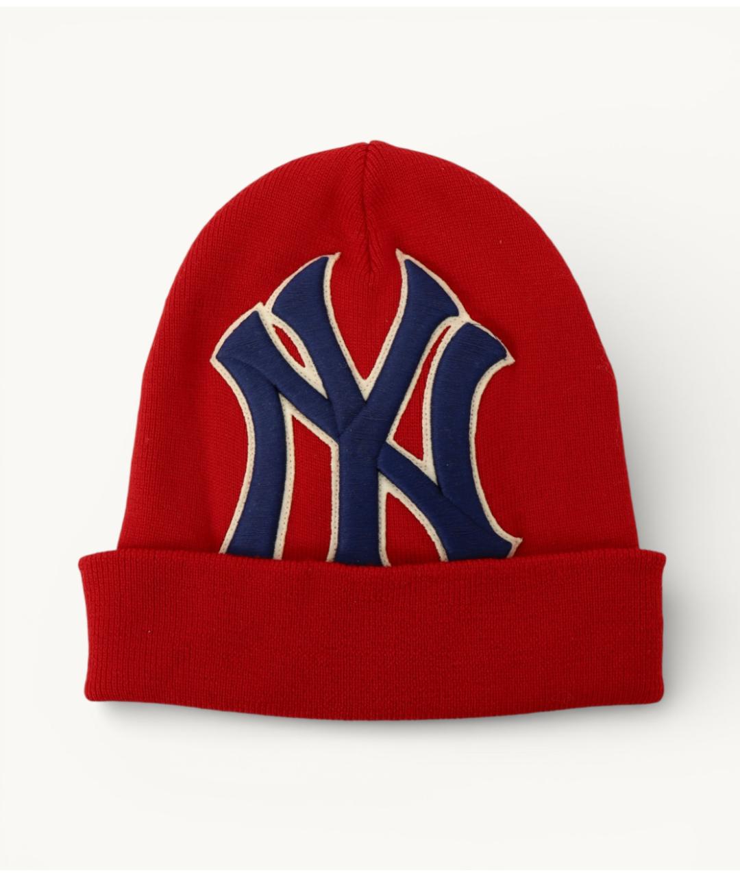 GUCCI Красная шерстяная шапка, фото 2