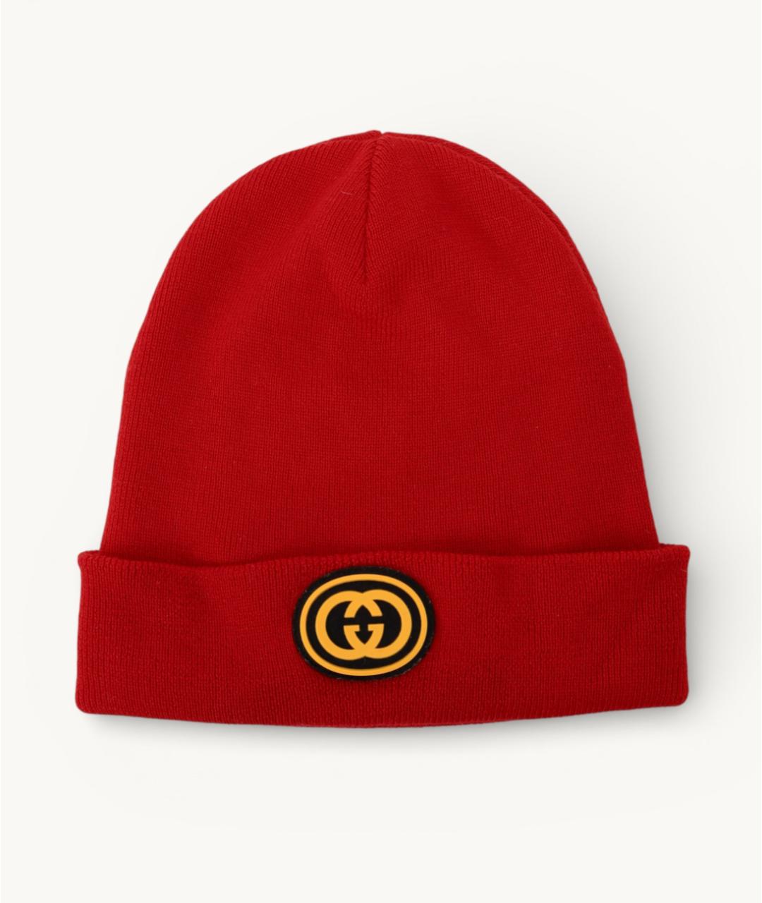GUCCI Красная шерстяная шапка, фото 6