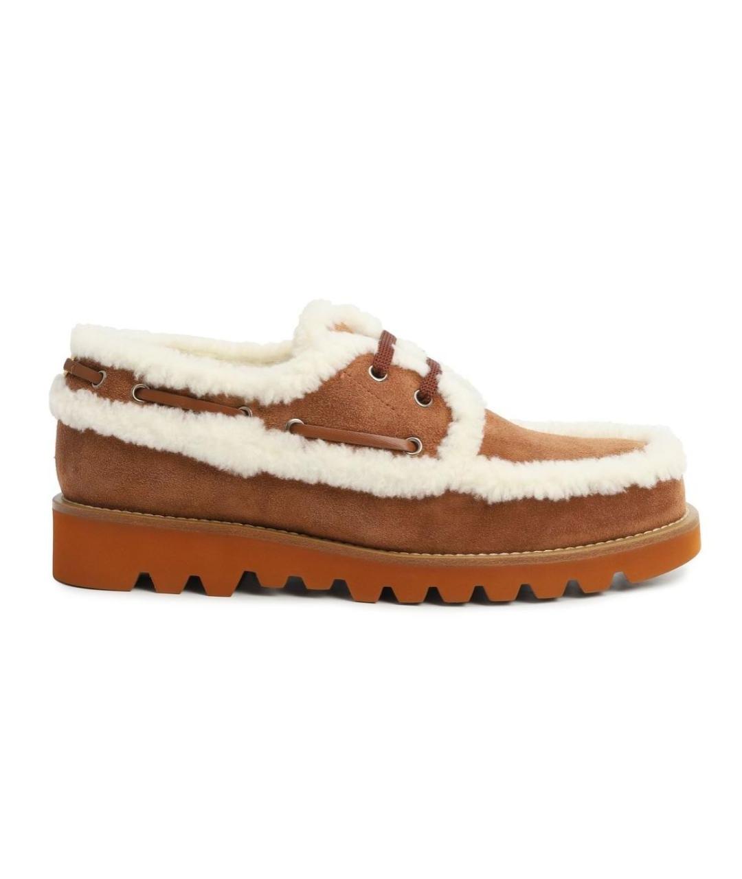 VALENTINO Коричневые замшевые лоферы, фото 7