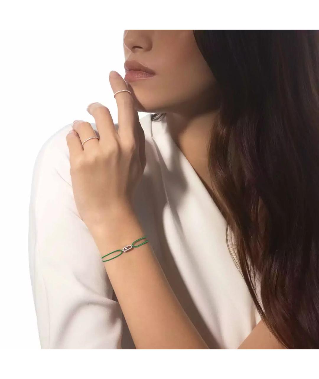 MESSIKA Зеленый браслет из белого золота, фото 3