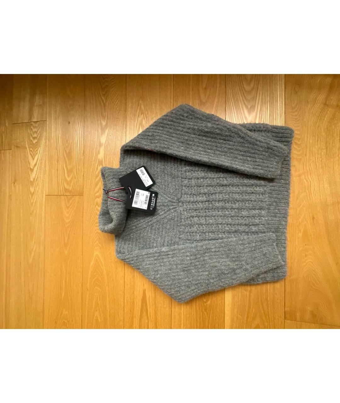 MONCLER GRENOBLE Серый шерстяной джемпер / свитер, фото 7