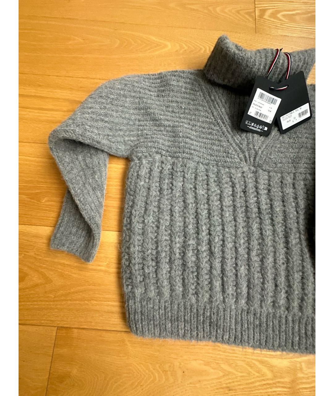 MONCLER GRENOBLE Серый шерстяной джемпер / свитер, фото 6