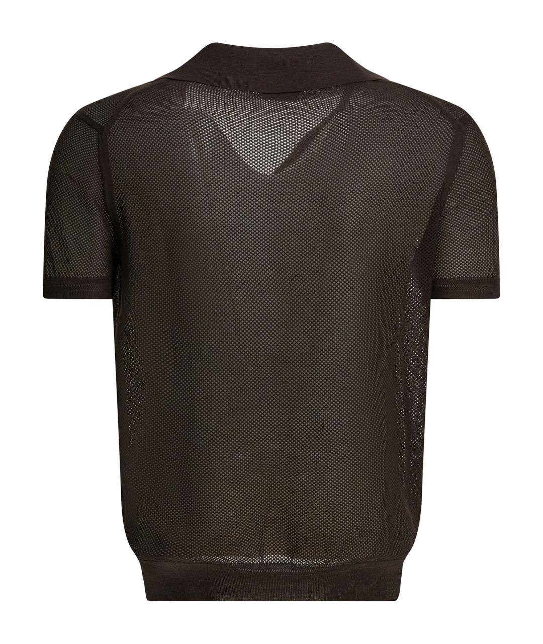 TOM FORD Коричневый шелковый джемпер / свитер, фото 2