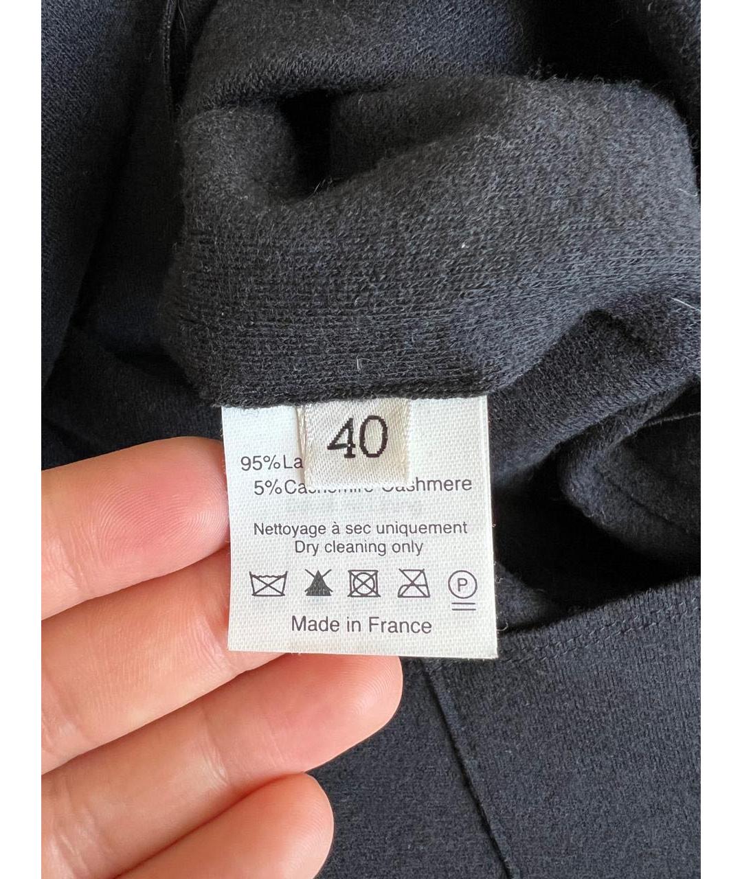 LANVIN Черное пальто, фото 8