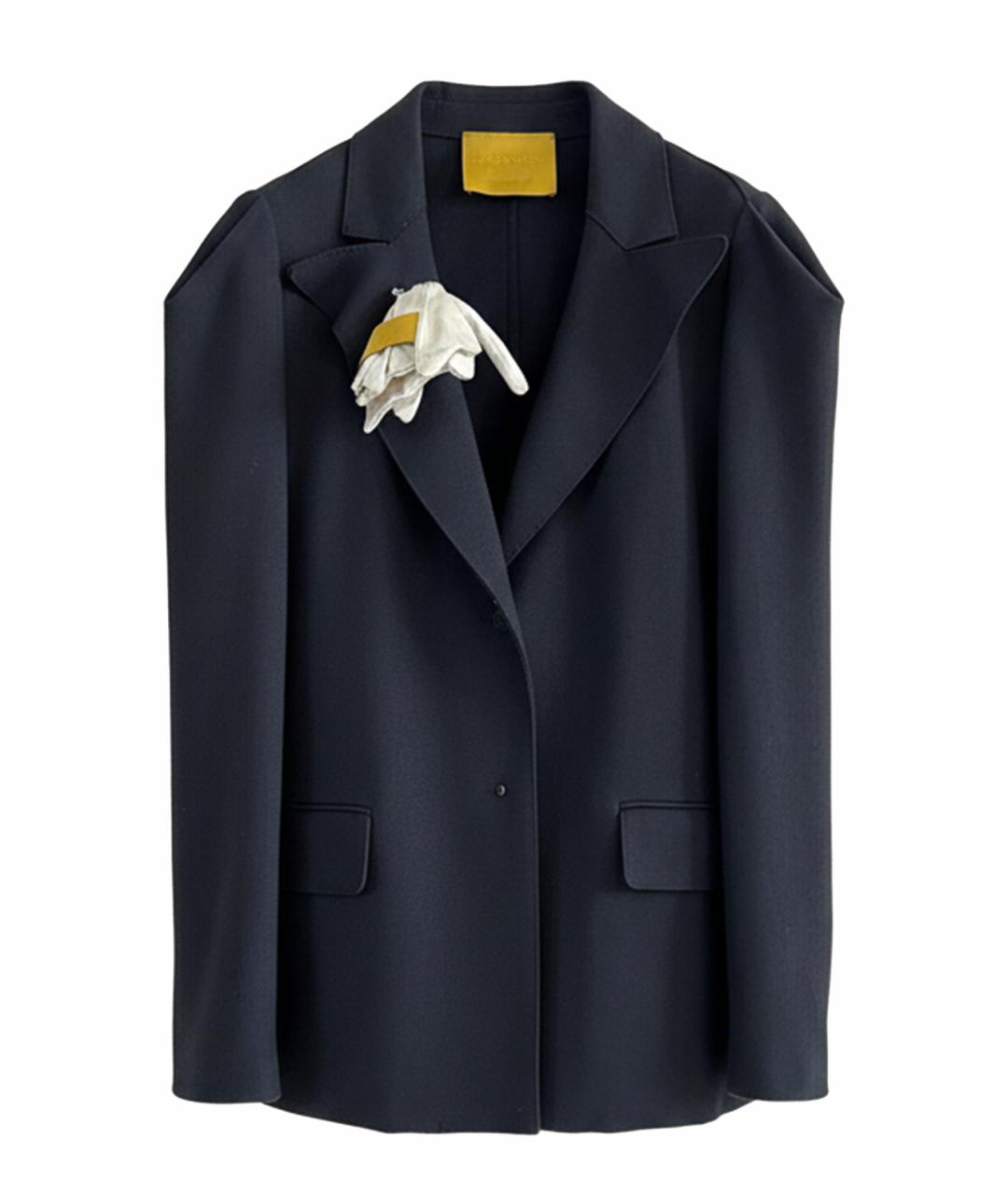 LANVIN Черное пальто, фото 1