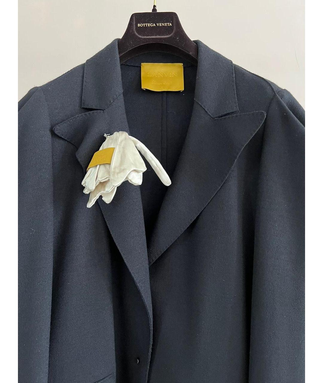 LANVIN Черное пальто, фото 3