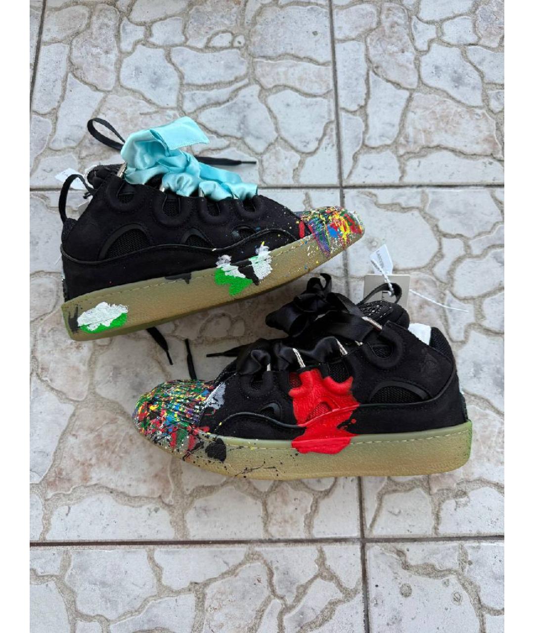 LANVIN Черные кроссовки, фото 10