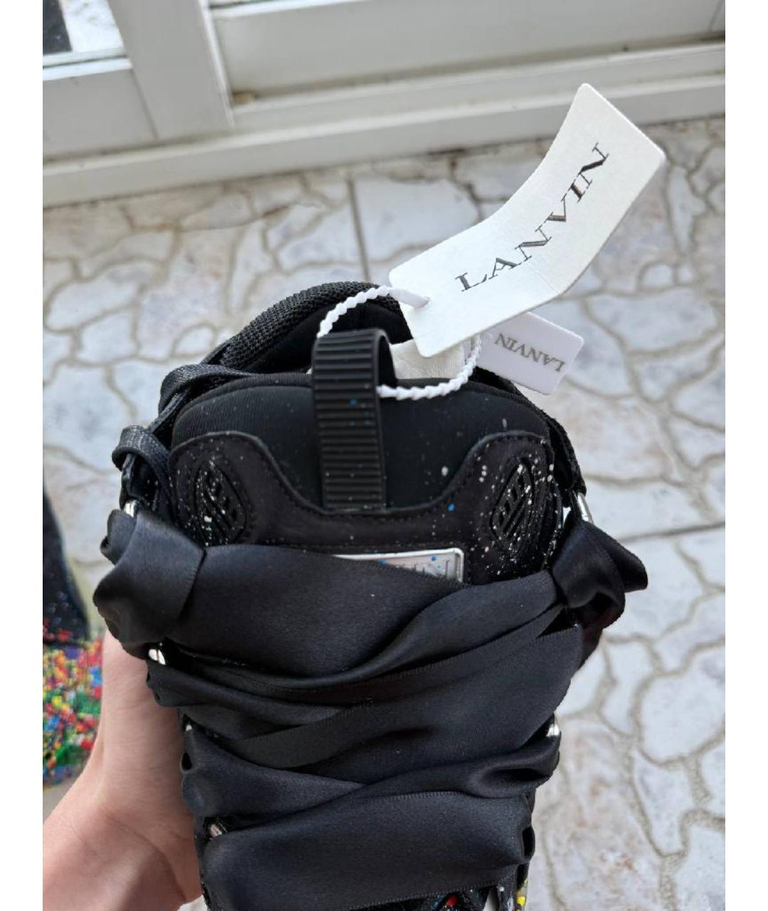 LANVIN Черные кроссовки, фото 8