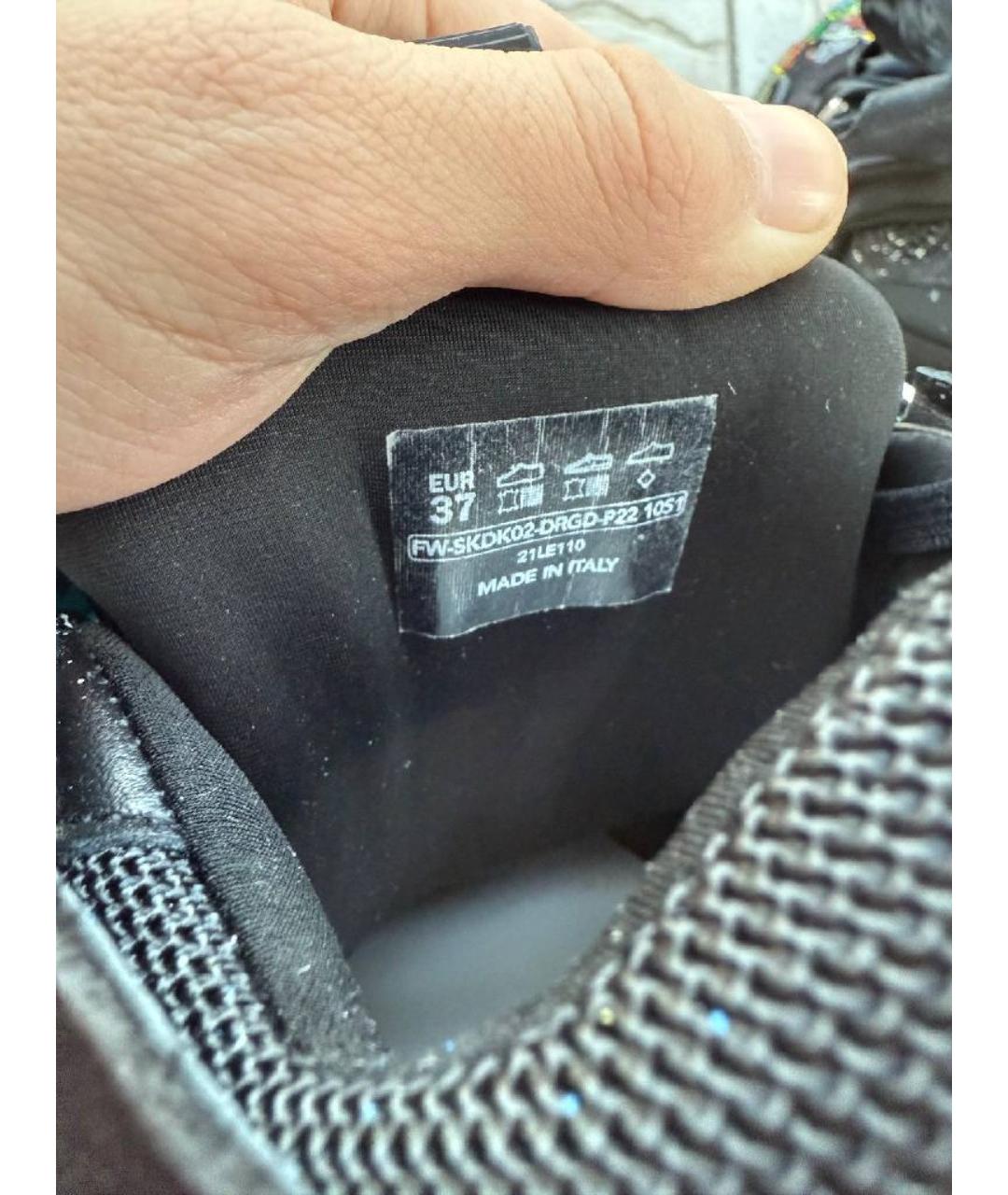 LANVIN Черные кроссовки, фото 7