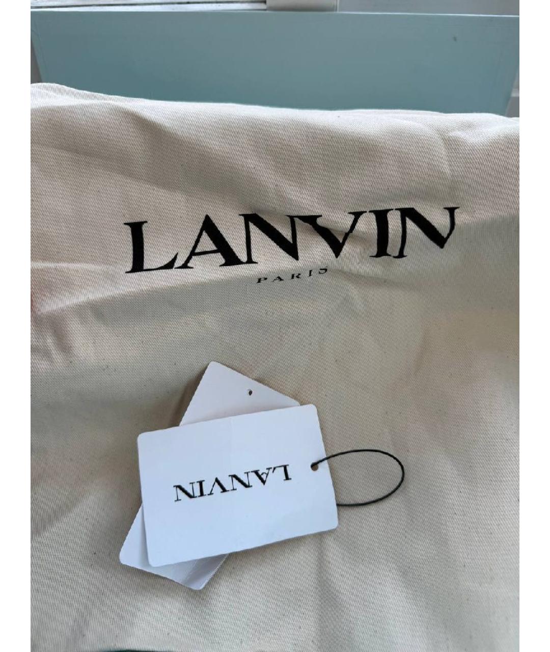 LANVIN Черные кроссовки, фото 9