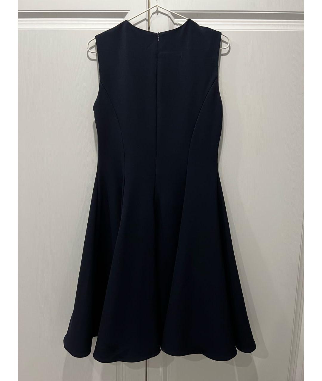 OSCAR DE LA RENTA Синее хлопко-эластановое платье, фото 2