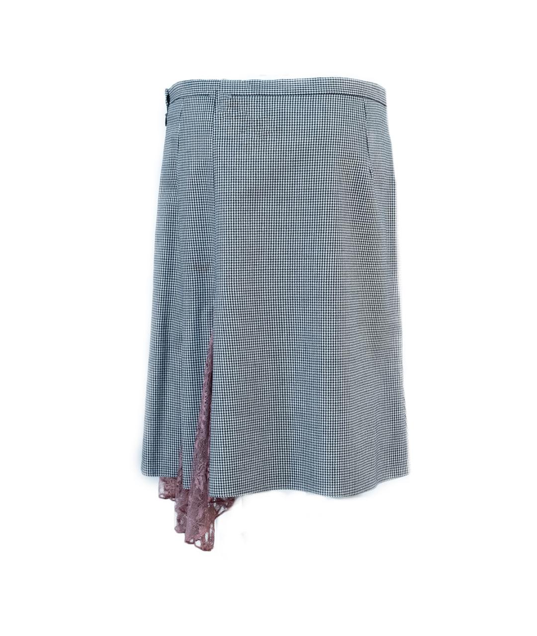 DOLCE&GABBANA Мульти шерстяная юбка миди, фото 2