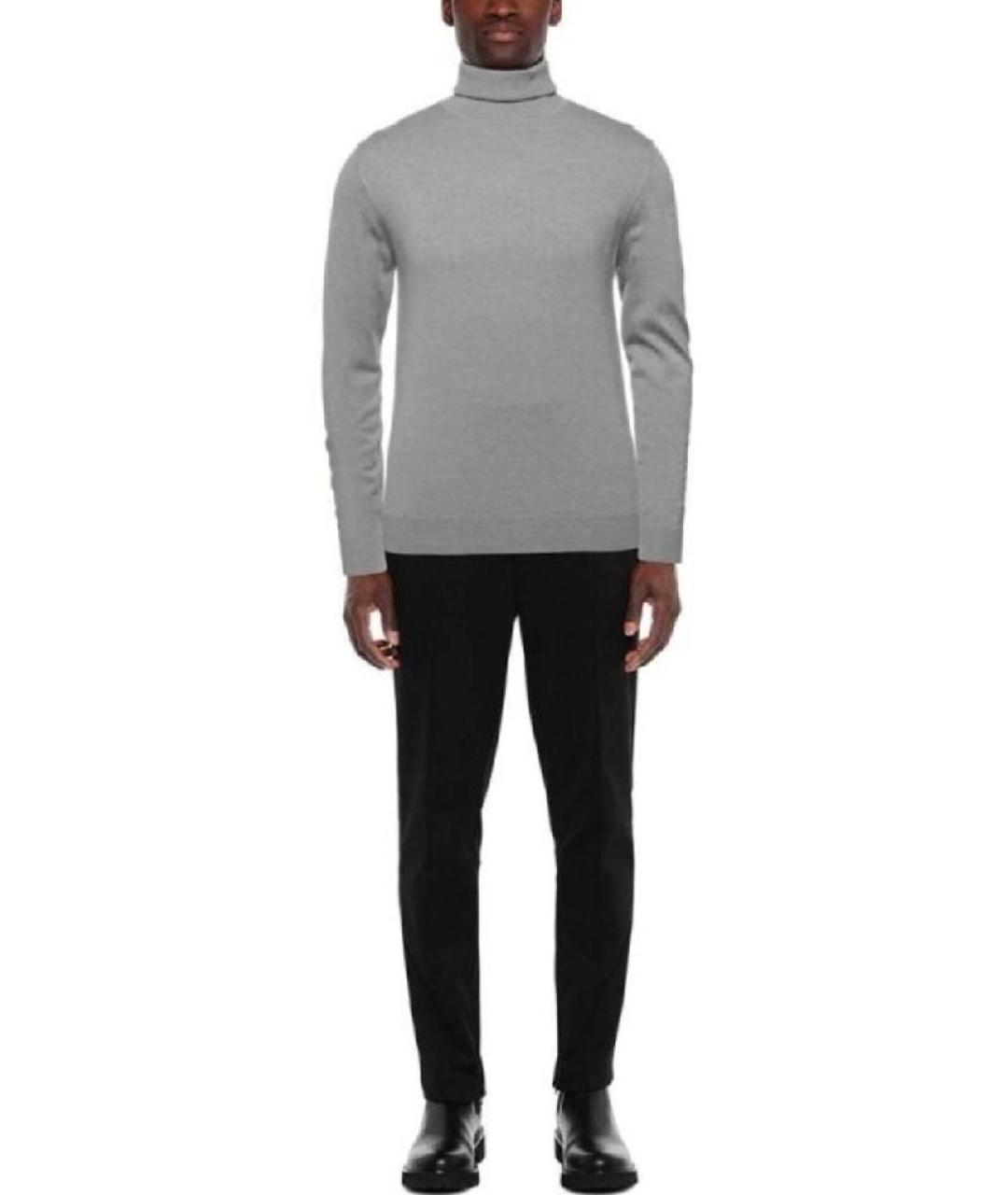 JOHN RICHMOND Серая вискозная водолазка, фото 5