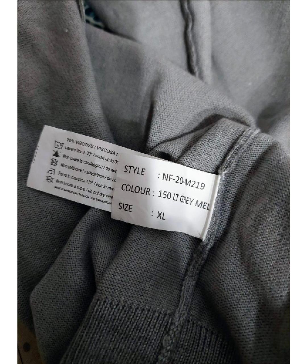 JOHN RICHMOND Серая вискозная водолазка, фото 7