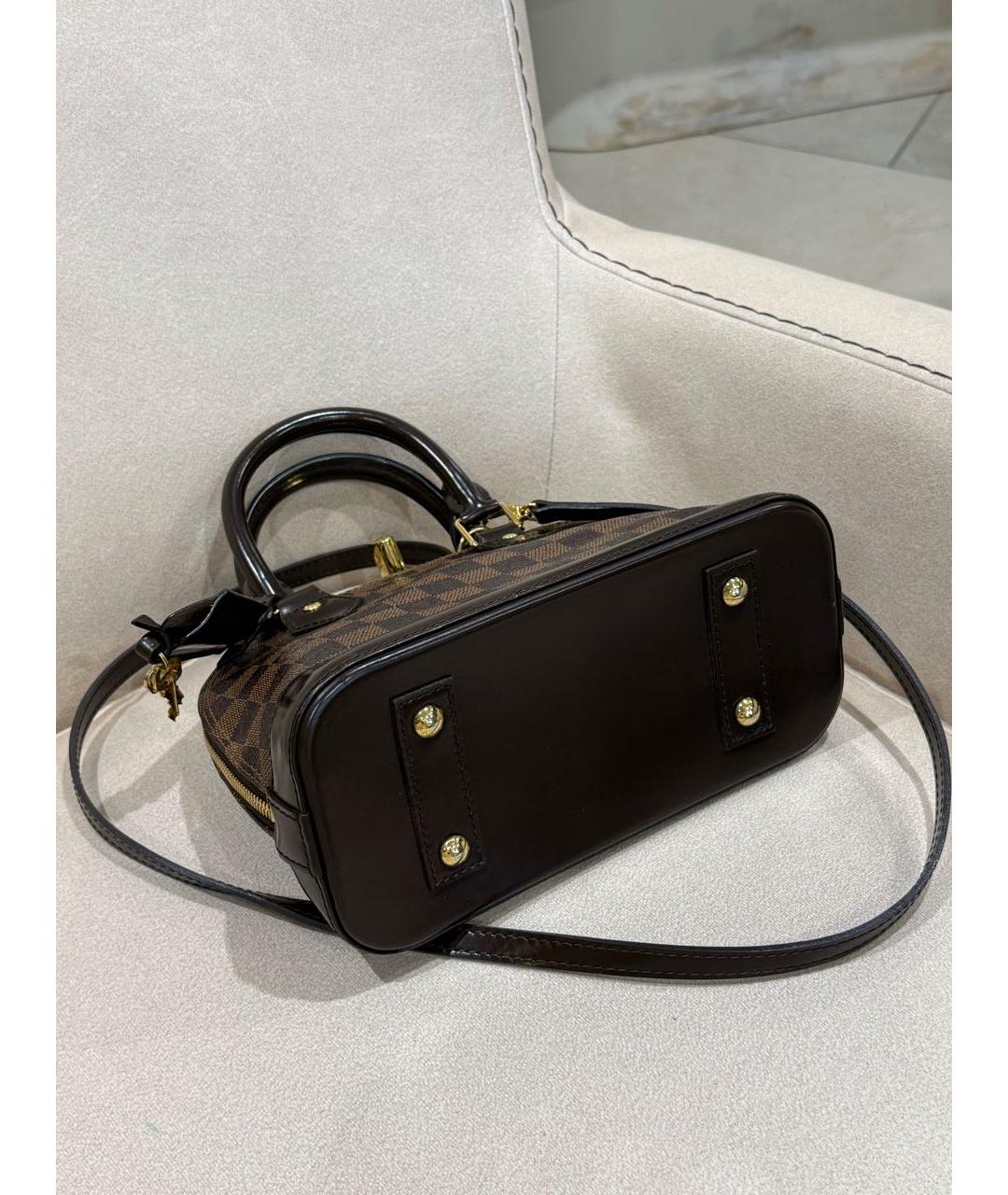 LOUIS VUITTON Коричневая сумка с короткими ручками, фото 5